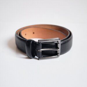 Dress Black Leather Belt - Size - 32"-36"
